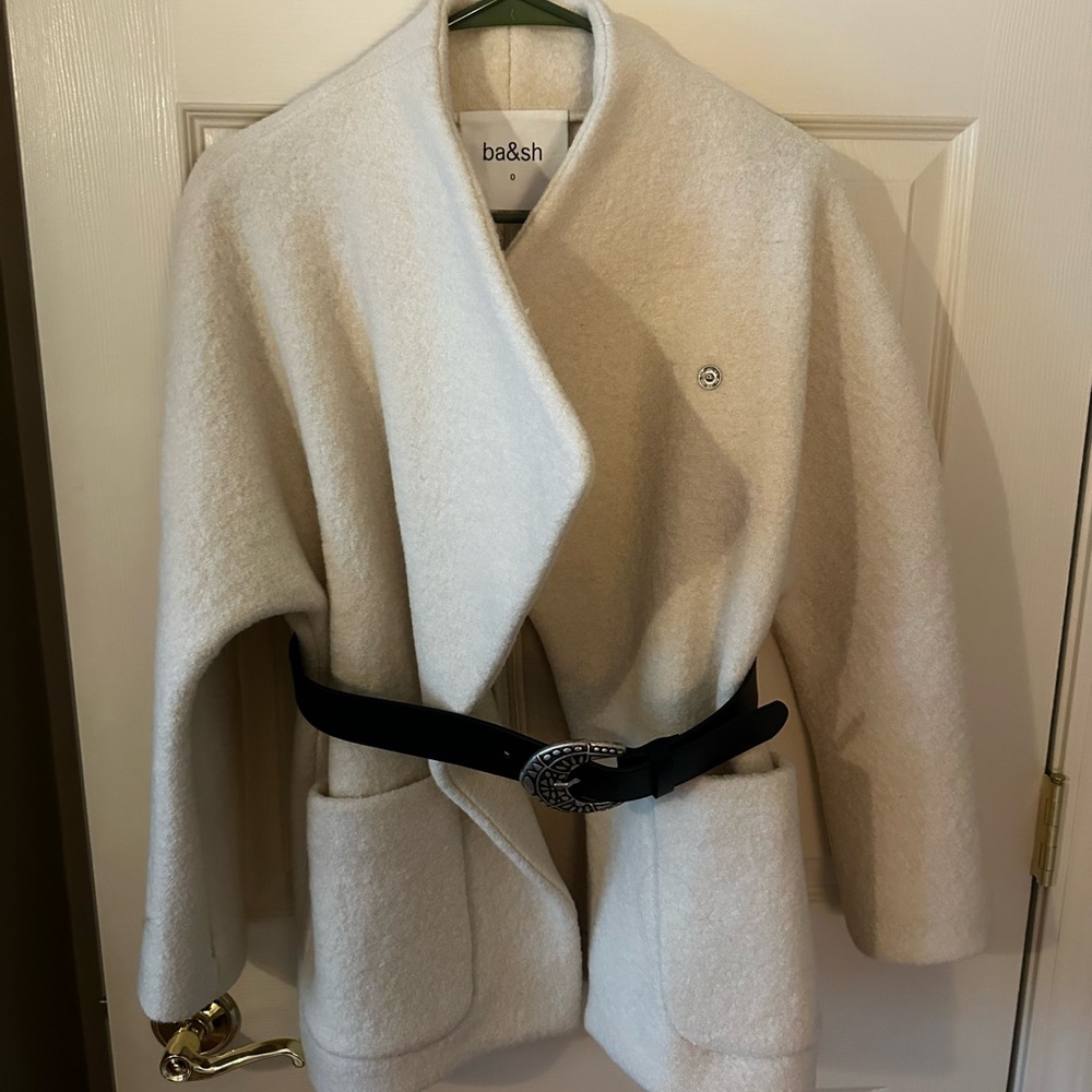 Used once- 100% wool bash jacket